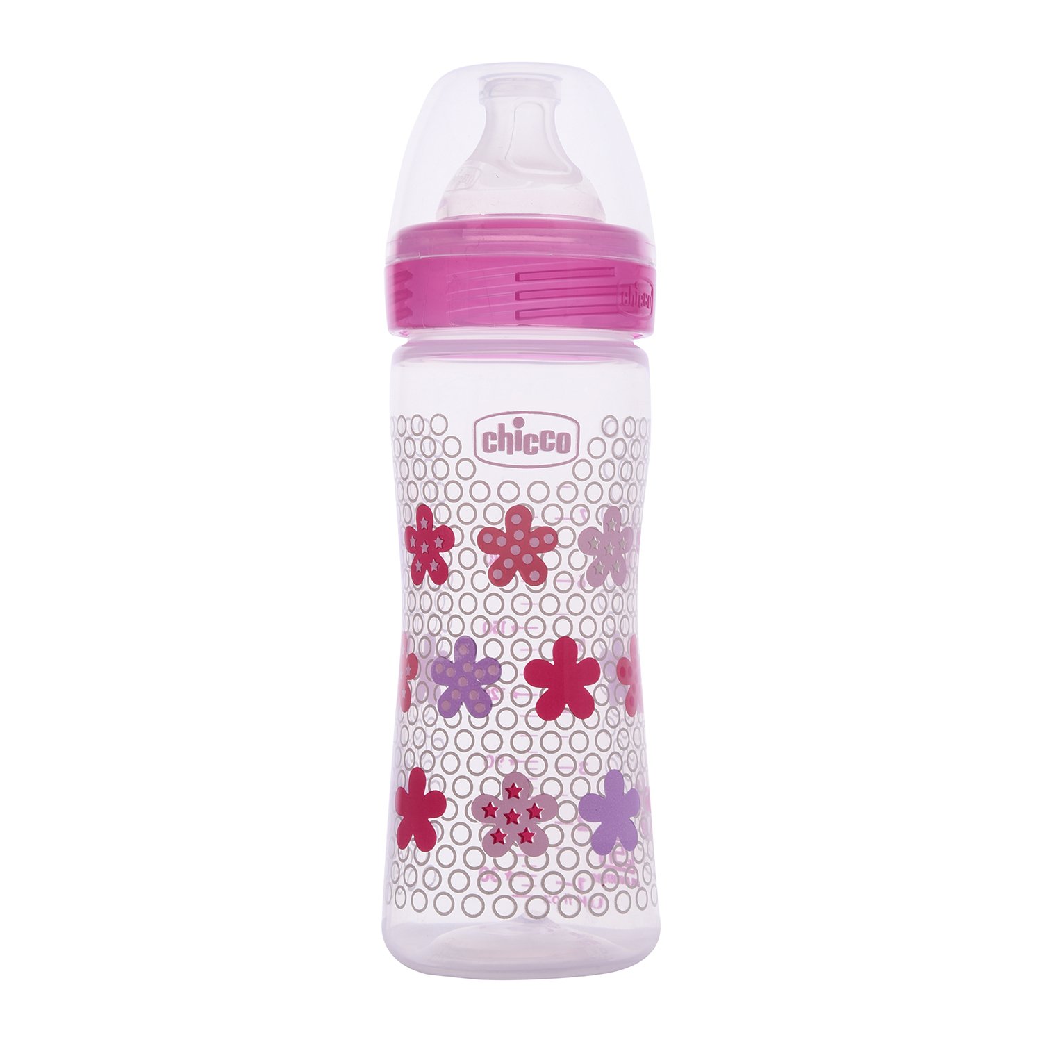 WellBeing Feeding Bottle (250ml, Medium) (Green)-Pink